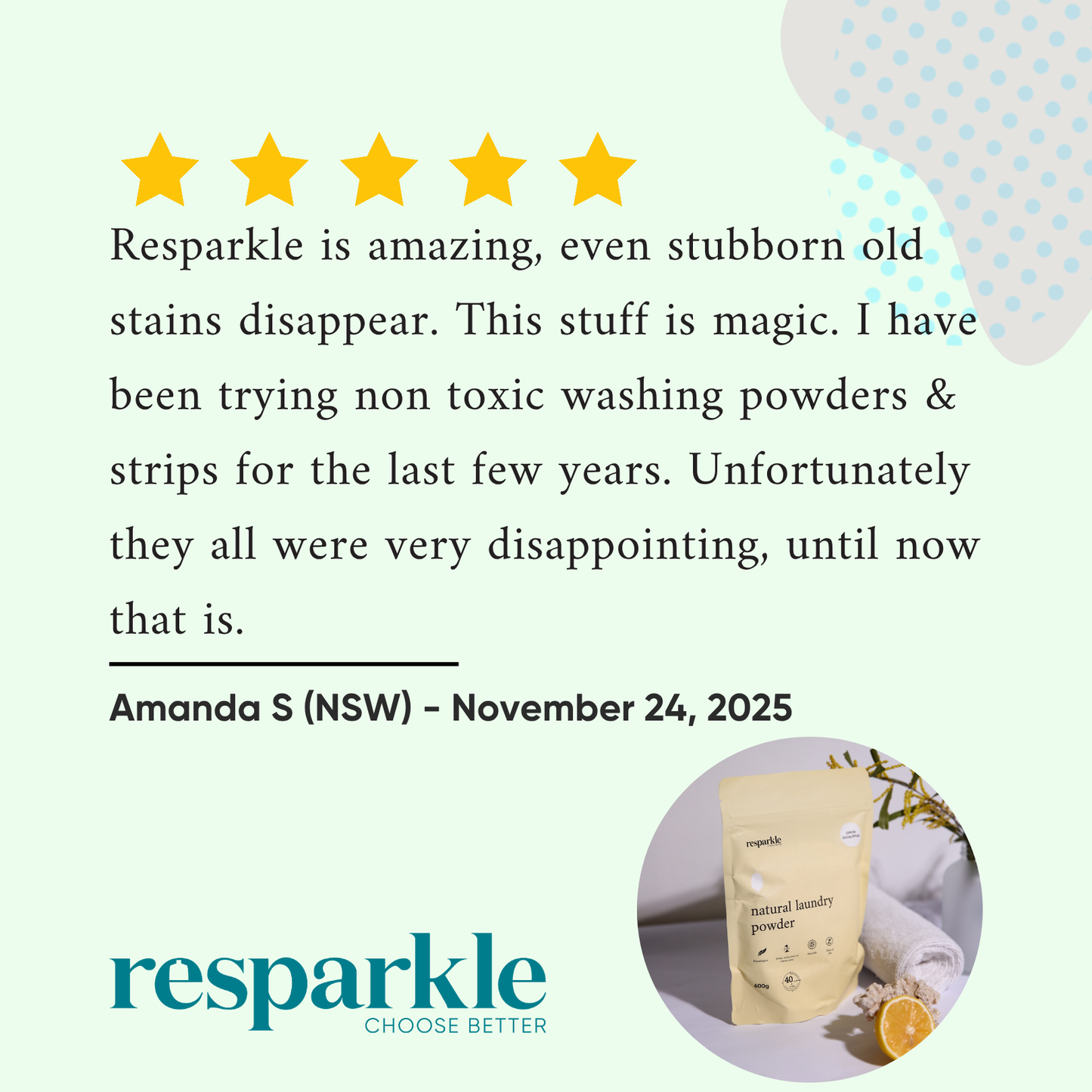 Natural Laundry Powder — 4 Pack Bundle